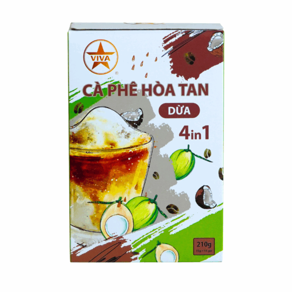 Cà phê hòa tan dừa 4in1