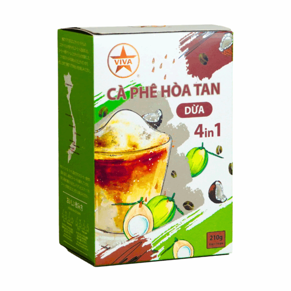 Cà phê hòa tan dừa 4in1