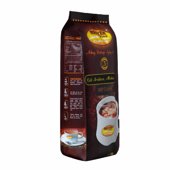 Cà Phê Pha Phin Nguyên Vina - Drip Hạt 5 - Culi Arabica Moka